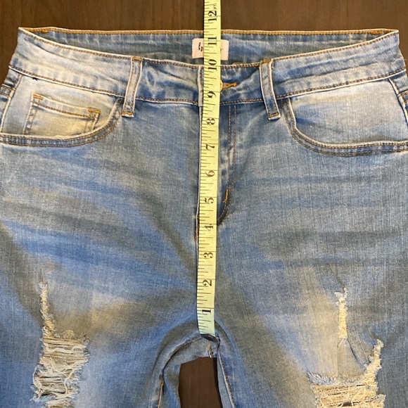 Honey Athletica Denim Distressed Skinny Jeans -Sz Med (6-8) - Picture 6 of 6